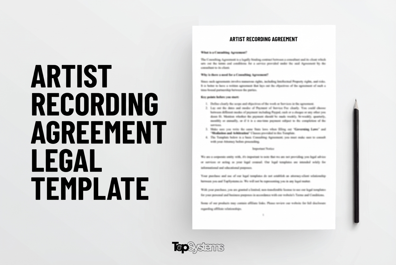 Artist Recording Agreement