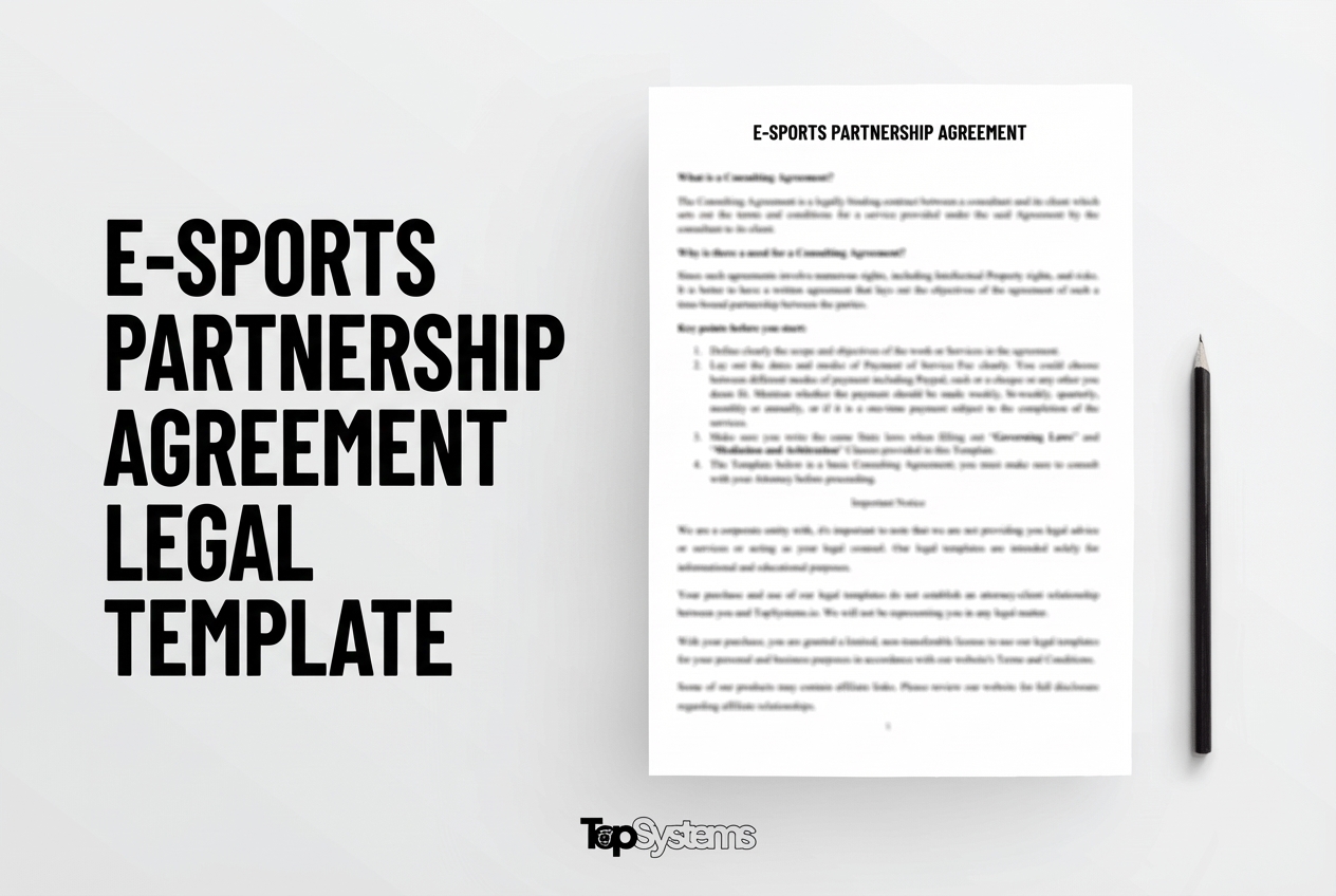 E-Sports Partnership Agreement