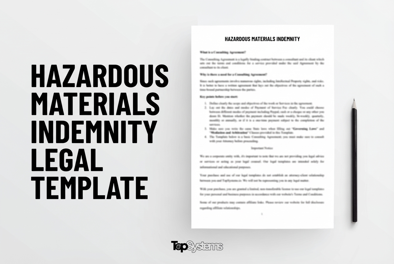 Hazardous Materials Indemnity