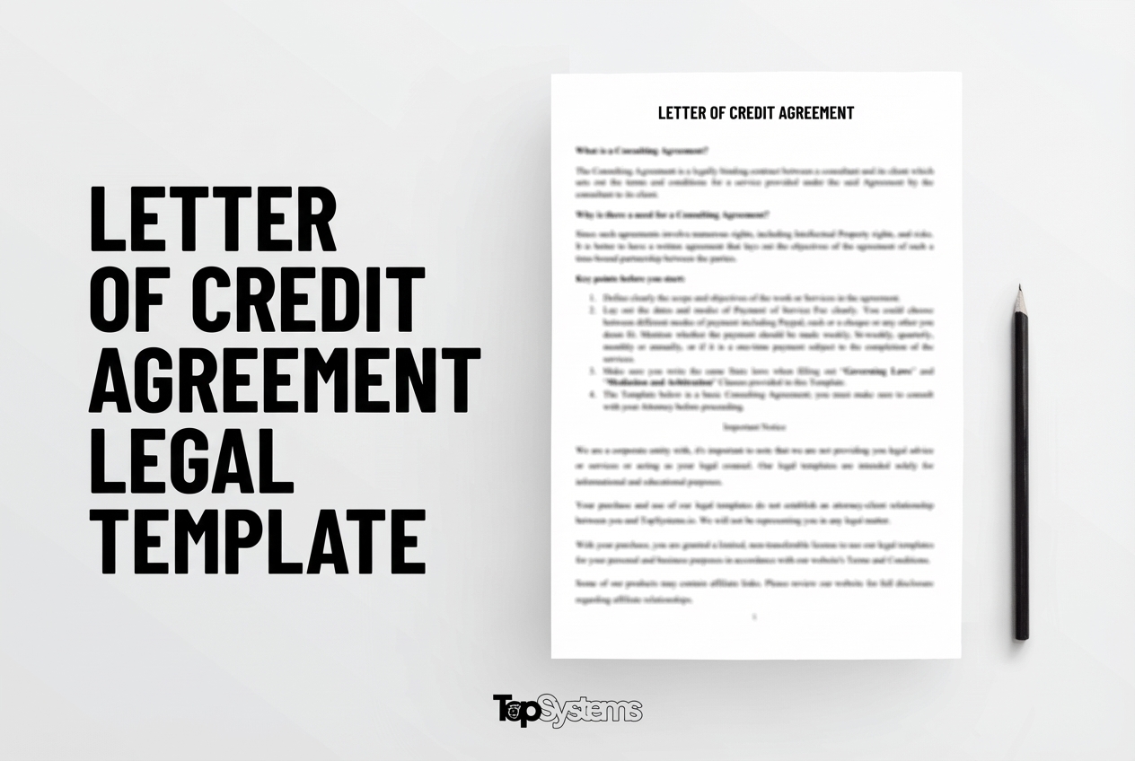 Letter of Credit Agreement