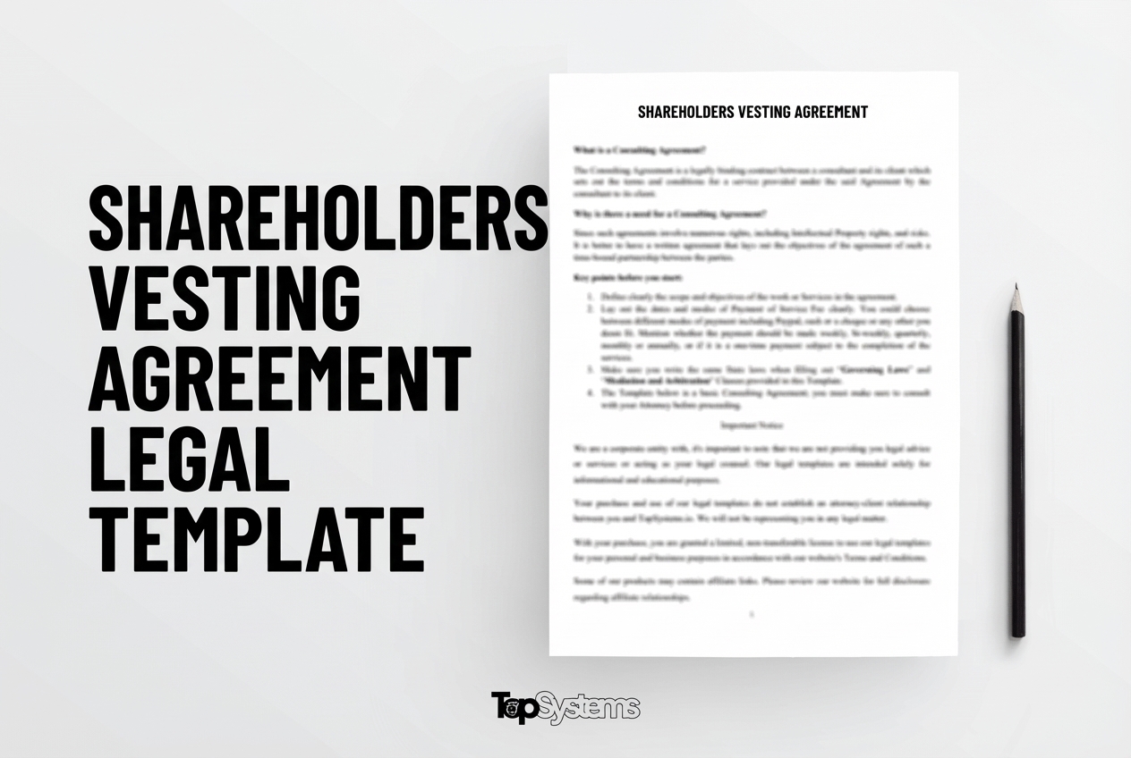 Shareholders Vesting Agreement