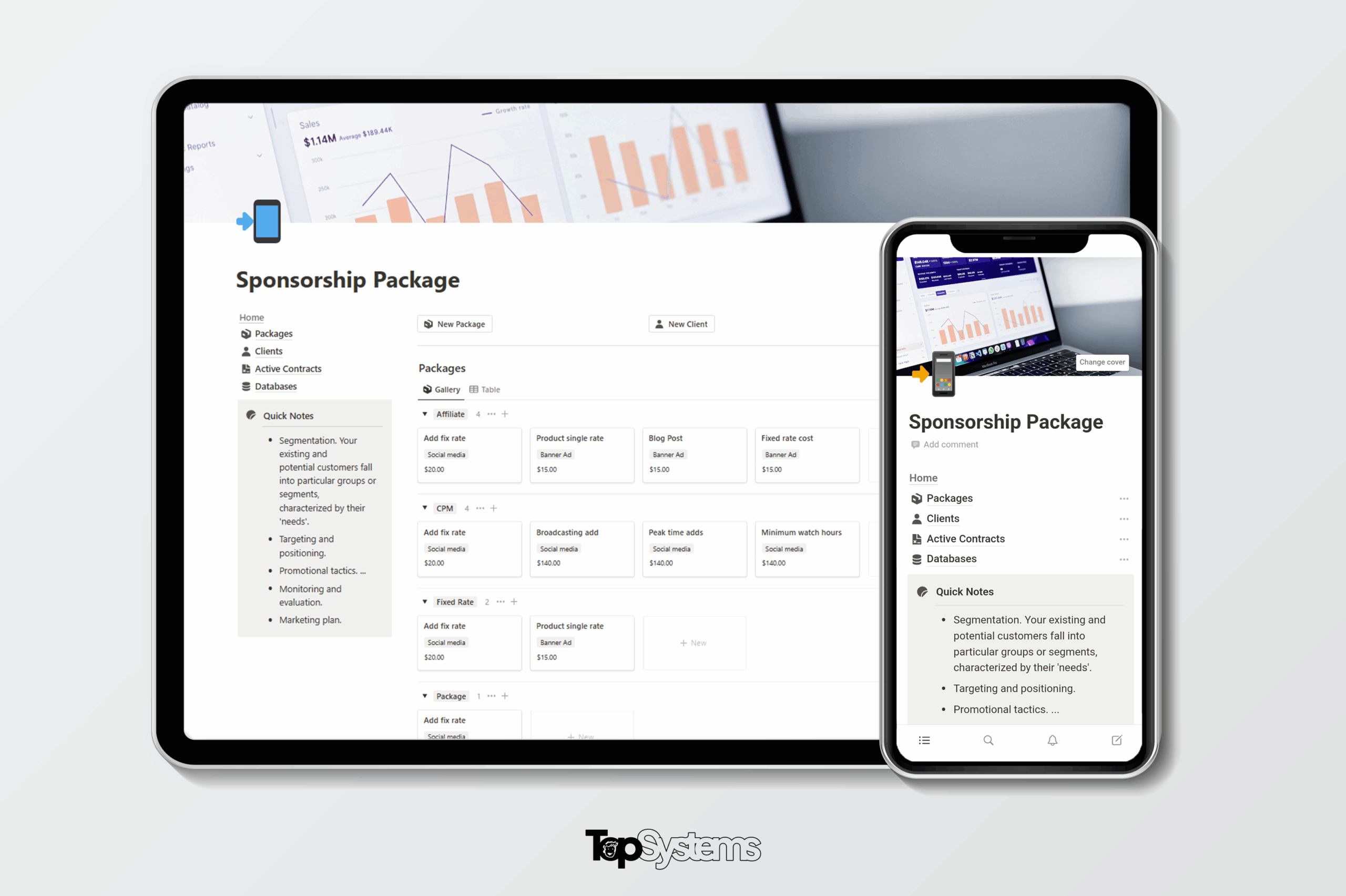 Sponsorship Package Notion Template